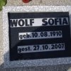 Kloos Sofia 1910-2007 Grabstein
